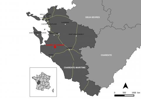 Site Natura 2000 des Landes de Cadeuil en Charente-Maritime (Poitou-Charentes)